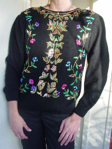 Work In Progress by Gladys Bagley sweater, size S/M